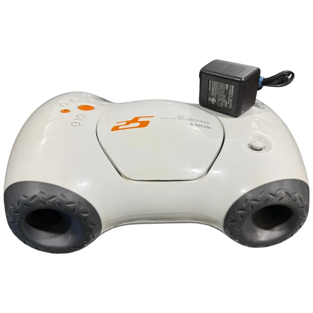 Sony ZS-X3CP S2 Sports Portable CD Player Radio MP3 Boombox White Y2K Rugged